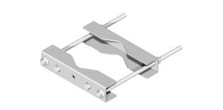 Coppia ganasce 250x50x45 mm per pali Ø 60 ÷ 200