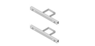 Coppia staffe frontali l 500 mm - interasse di fis