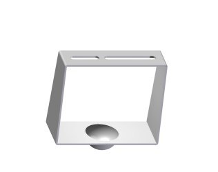 Supporto a regolazione orbitale 180 mm - interasse