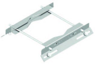 Supporto con doppia staffa 300 mm inclinata a 45°