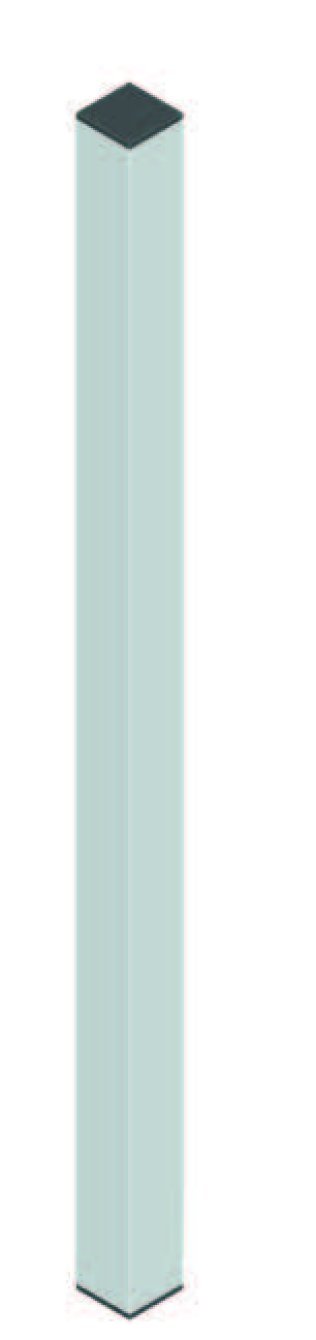 Distanziale h 1500 mm da parete - angolo/parete -