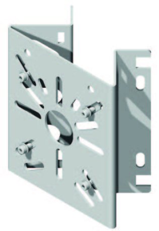 Staffa ad angolo/parete con frontale preforato 120