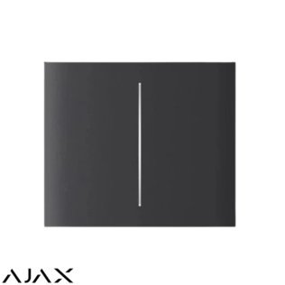 Centerbutton (2-gang) vertical [55] asp graphite