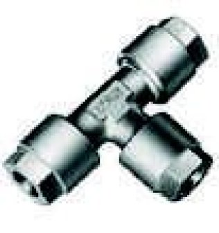 Connettore in ottone per due tubi sensore (confezi