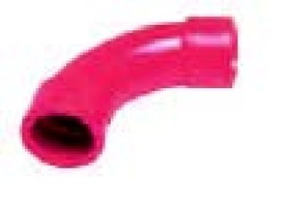 Curva 90° a raggio largo 25mm - abs rosso