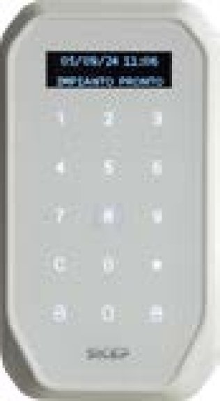 Tastiera capacitiva filare con display da esterno