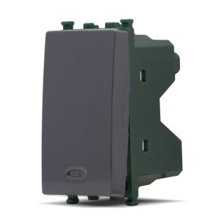 Interruttore spia (16a-250v) t2 661n nero