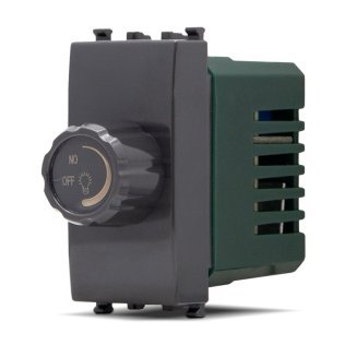 Interruttore dimmer 500w gem 606n nero