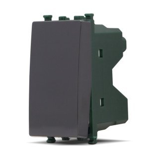 Pulsante unipolare (10a-250v) gem 605n nero -