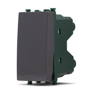 Deviatore unipolare (16a-250v) gem 603n nero -