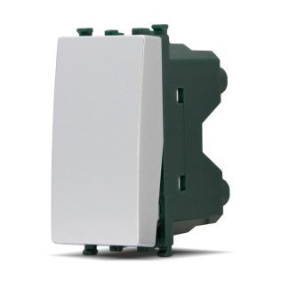 Deviatore unipolare (16a-250v) t2 603a alluminio