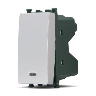 Interruttore spia (16a-250v) gem 661a alluminio