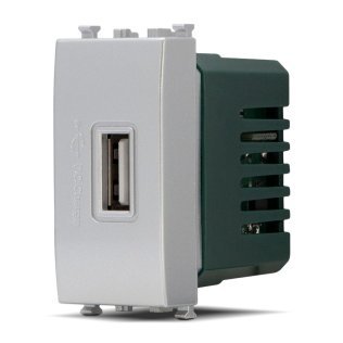 Presa usb (5v=2a 265v) t2 629a alluminio