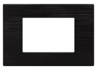 Placca tecnopol. spazz. 8003sl-2 art 3p nero