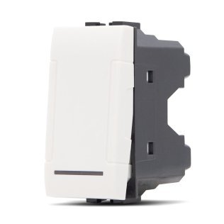 Interruttore unipolare (16a-250v) art 801b bianco