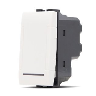 Invertitore unipolare (16a-250v) art 804b bianco -