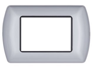 Placca metallo t1 8803-07 3p grigio chiaro