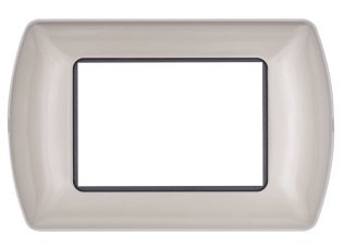 Placca metallo t1 8803-08 3p champagne