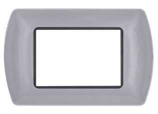 Placca metallo t1 8803-25 3p grigio