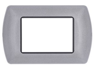 Placca metallo t1 8803-29 3p platino