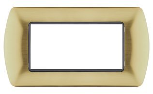 Placca metallo t1 8804-06 4p oro spazz.