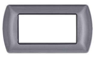 Placca metallo t1 8804-26 4p antracite