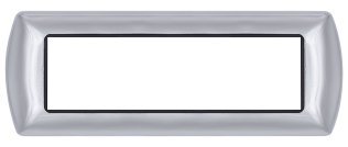 Placca metallo t1 8807-04 7p cromo