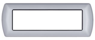 Placca metallo t1 8807-07 7p grigio chiaro