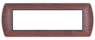 Placca metallo t1 8807-12 7p ciliegio