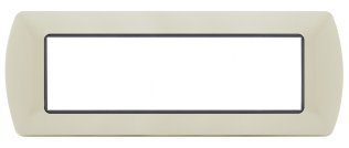 Placca metallo t1 8807-28 7p panna