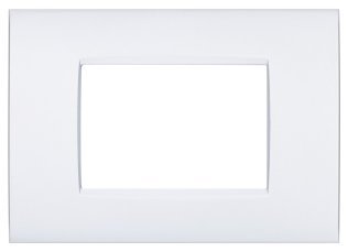 Placca metallo cbm7003-1 vip 3p bianco