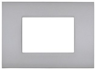 Placca metallo cbm7003-4 vip 3p grigio chiaro