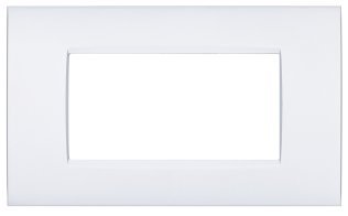 Placca metallo cbm7004-1 vip 4p bianco