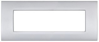 Placca metallo t4 cbm7007-3 7p silver