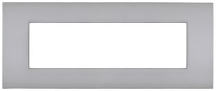 Placca metallo cbm7007-4 vip 7p grigio chiaro