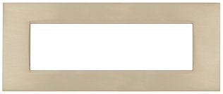 Placca metallo t4 cbm7007-6 7p champagne