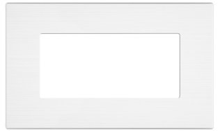 Placca tecnopol. spazz. m5004sl-1 joy 4p bianco