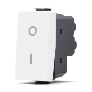 Interruttore bipolare 01 (16a-250v) joy 502b bianc