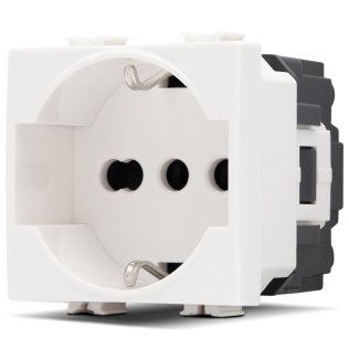 Presa schuko unel (16a-250v) joy 514b bianco