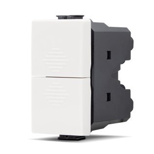 Doppio pulsante (10a-250v) joy 522b bianco