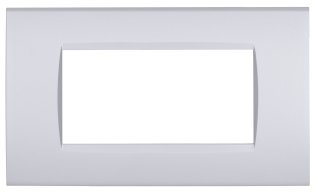 Placca tecnopol. art 8004-09 4p silver