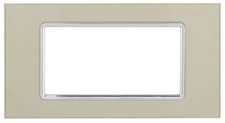 Placca vetro art 8004bl-4 4p champagne