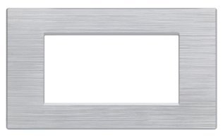 Placca tecnopol. spazz. 8004sl-9 art 4p silver