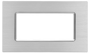 Placca alluminio m5004ll-3 joy 4p silver