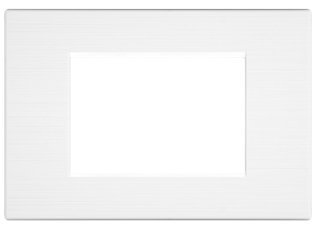 Placca tecnopol. spazz. m6003sl-1 gem 3p bianco