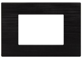 Placca tecnopol. spazz. m6003sl-2 gem 3p nero