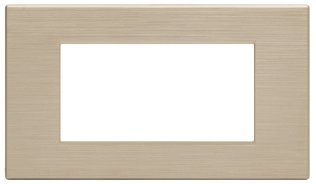 Placca tecnopol. spazz. m6004sl-13 gem 4p champagn