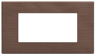 Placca tecnopol. spazz. m6004sl-14 gem 4p bronzo