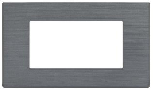 Placca tecnopol. spazz. m6004sl-8 gem 4p grigio