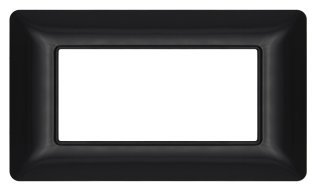 Placca tecnopol. t3 m8004-02 4p nero